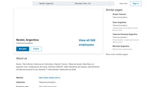 
                            5. Nextel, Argentina | LinkedIn