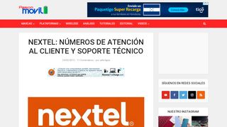 
                            10. Nextel: Números de atención al cliente y de soporte técnico | PoderPDA