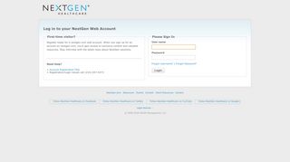 
                            1. NextGen Healthcare | Login