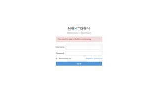 
                            5. NextGen - Welcome
