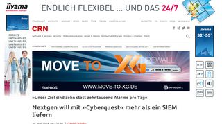 
                            10. Nextgen will mit »Cyberquest« mehr als ein SIEM liefern - crn.de