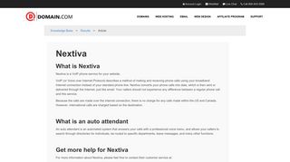 
                            6. Nextiva - Domain.com