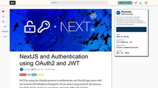 
                            4. NextJS and Authentication using OAuth2 and JWT - DEV Community ...