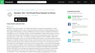 
                            11. Nextplus: Talk + Text Private Phone Number for iOS - Free download ...