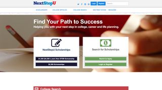 
                            11. NextStepU | College Search, Career Planning, and Scholarships