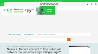 
                            2. Nexus 7: Cannot connect to free public wifi network that requires ...