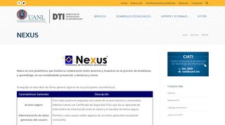 
                            8. NEXUS | Dirección de Tecnologías de Información - DTI