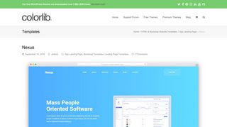 
                            3. Nexus - Free Software Website Template 2019 - Colorlib