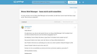 
                            4. Nexus Mod Manager - kann mich nicht anmelden (Computer, Internet ...