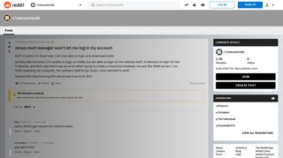 
                            3. nexus mod manager won't let me log in my account : nexusmods - Reddit