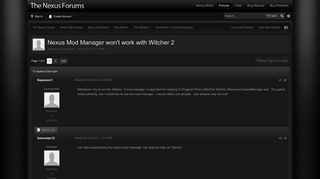 
                            1. Nexus Mod Manager won't work with Witcher 2 - The Witcher 2 ...