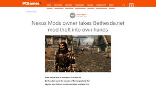 
                            11. Nexus Mods owner takes Bethesda.net mod theft into own hands ...