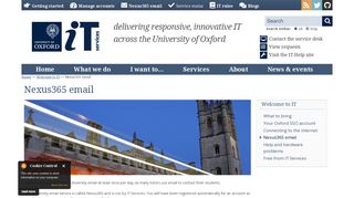 
                            5. Nexus365 email | IT Services - University of Oxford