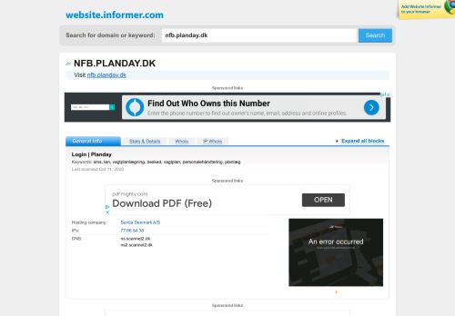 
                            6. nfb.planday.dk at Website Informer. Login. Visit Nfb Planday.