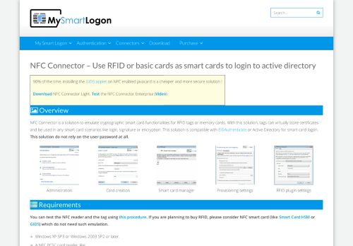 
                            13. NFC Connector - Login with RFID to Active Directory - My Smart Logon