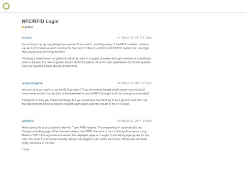 
                            13. NFC/RFID Login - Ignition - Inductive Automation Forum