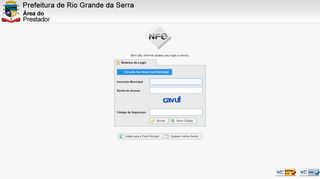
                            7. NFE | Login - Prefeitura de Rio Grande da Serra