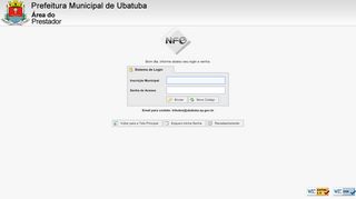 
                            10. NFE | Login - Ubatuba - Prefeitura Municipal de Ubatuba