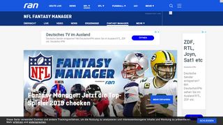 
                            6. NFL Fantasy Manager powered by ran