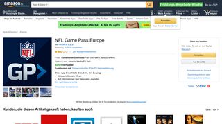 
                            9. NFL Game Pass Europe: Amazon.de: Apps für Android