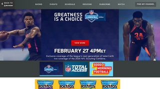 
                            12. NFL Network: Watch Live Football Games, NFL Shows & Events