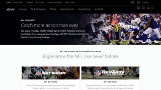 
                            5. NFL RedZone and NFL Network | Xfinity