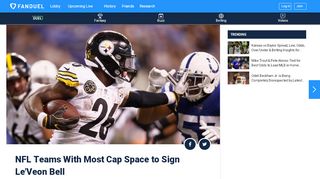 
                            13. NFL Teams With Most Cap Space to Sign Le'Veon Bell | theduel