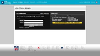 
                            2. NFL.com / Sign In - Free Fantasy Football - NFL.com