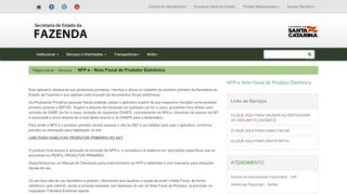 
                            11. NFP-e Nota Fiscal de Produtor - SEF - Secretaria de Estado da Fazenda