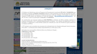 
                            13. NFS-e - Nota Fiscal de Serviços Eletrônica - Prefeitura do Recife