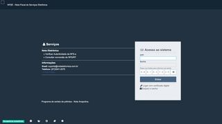 
                            2. NFS-e - Nota Fiscal de Serviços Eletrônica
