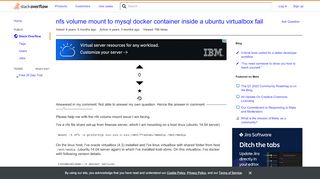 
                            13. nfs volume mount to mysql docker container inside a ubuntu ...