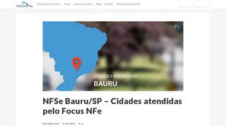 
                            7. NFSe Bauru/SP – Cidades atendidas pelo Focus NFe