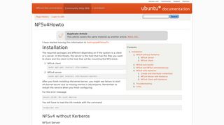 
                            4. NFSv4Howto - Community Help Wiki - Ubuntu Documentation
