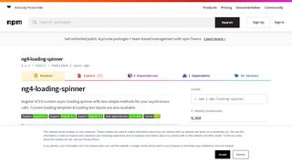 
                            9. ng4-loading-spinner - npm