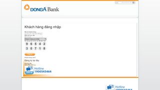 
                            5. Ngân Hàng Đông Á - Ebanking - DongA Bank