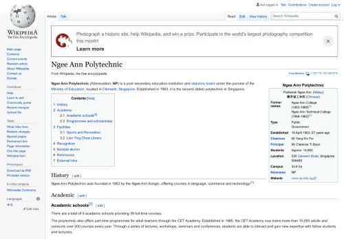 
                            10. Ngee Ann Polytechnic - Wikipedia