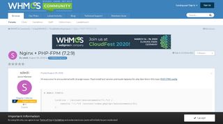 
                            13. Nginx + PHP-FPM (7.2.9) - Troubleshooting Issues - WHMCS ...