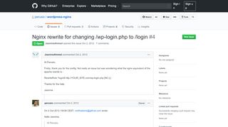 
                            8. Nginx rewrite for changing /wp-login.php to /login · Issue #4 · perusio ...