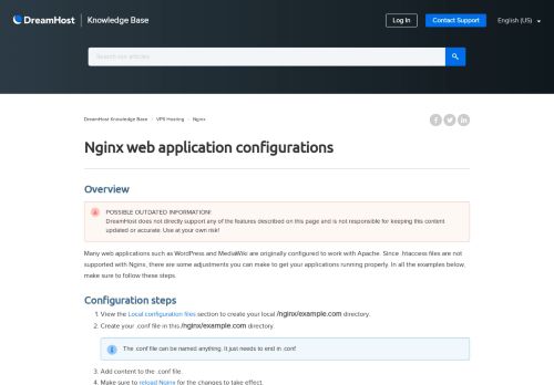 
                            13. Nginx web application configurations – DreamHost