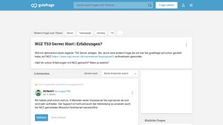 
                            6. NGZ TS3 Server Host | Erfahrungen? (Teamspeak, TS 3, TS) - Gutefrage