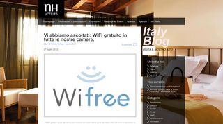 
                            4. NH Hotels Blogs » Vi abbiamo ascoltati: WiFi gratuito in tutte le nostre ...