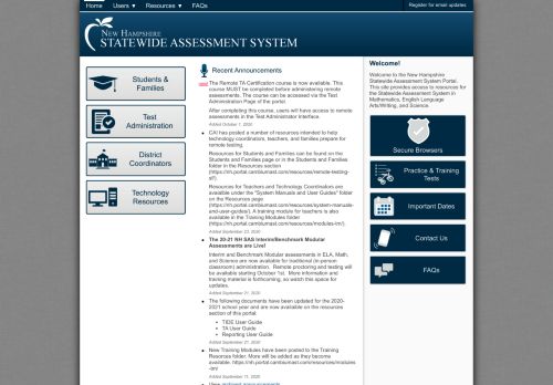 
                            9. NH Statewide Assessment System Portal - airast.org