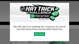 
                            2. NHL Hat Trick Challenge presented by Enterprise