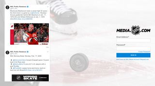 
                            8. NHL.com Media Site - Login