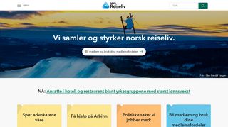 
                            4. NHO Reiseliv: Arbeidsgiver- og næringsorganisasjon for norsk reiseliv