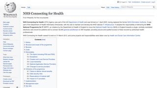 
                            1. NHS Connecting for Health - Wikipedia