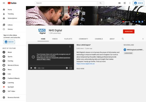 
                            13. NHS Digital - YouTube