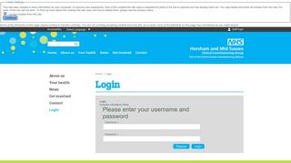 
                            2. NHS Horsham and Mid Sussex CCG -Login