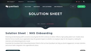 
                            8. NHS Onboarding | Questback